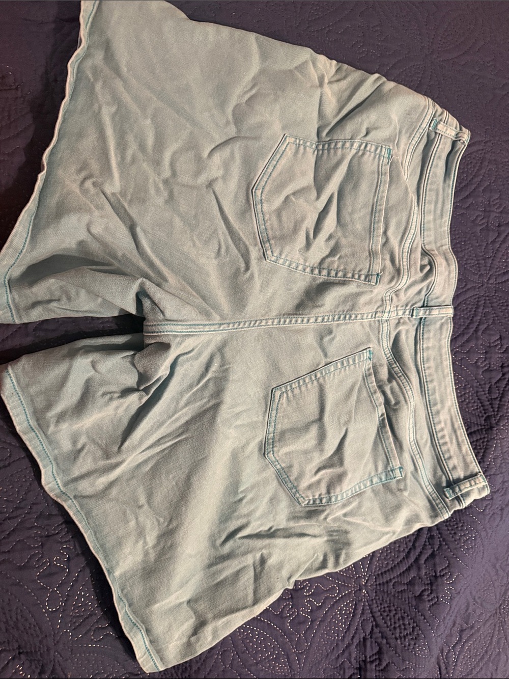 Lane Bryant Light Aqua Denim Shorts - Picture 5 of 13